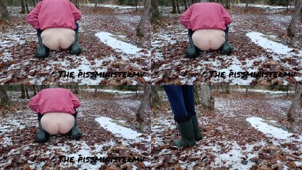 ThePissMinisterMV – 4K Pee In The Snowy Woods