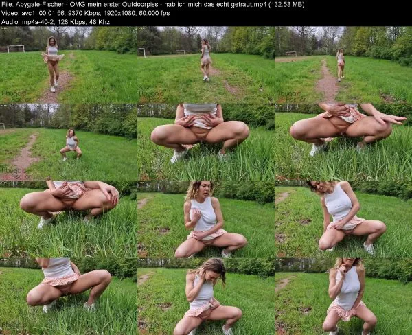 Abygale-Fischer – OMG mein erster Outdoorpiss – hab ich mich das echt ge…