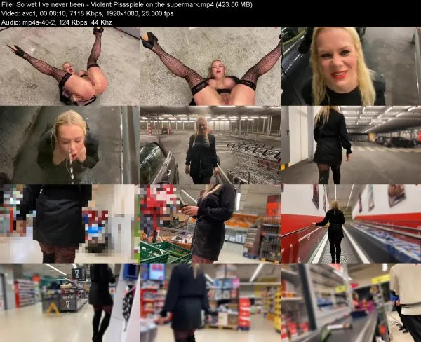 So wet I ve never been – Violent Pissspiele on the supermark