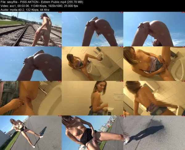 sexyRia – PISS AKTION – Extrem Public