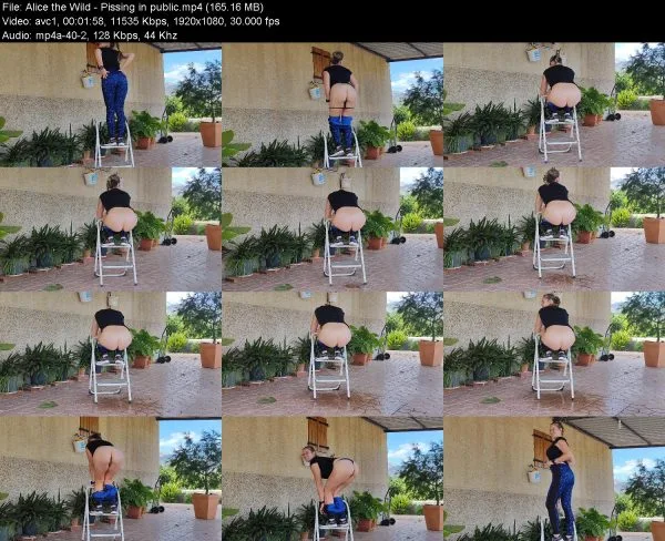 Alice the Wild – Pissing in public