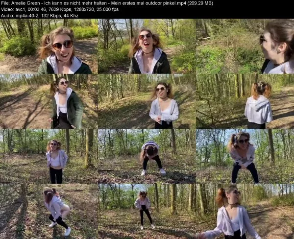 Amelie Green – Ich kann es nicht mehr halten – Mein erstes mal outdoor p…