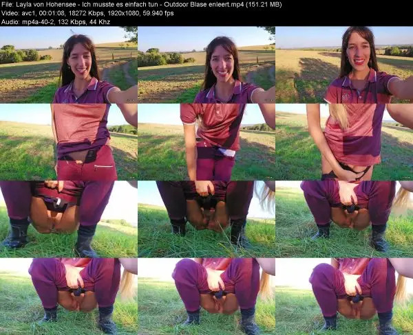 Hohensee – Ich musste es einfach tun – Outdoor Blase enleert