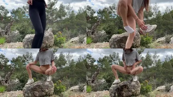 Luna Lou – Beim Wandern einfach auf den Weg gepiss – Dort Pissen wo eine…