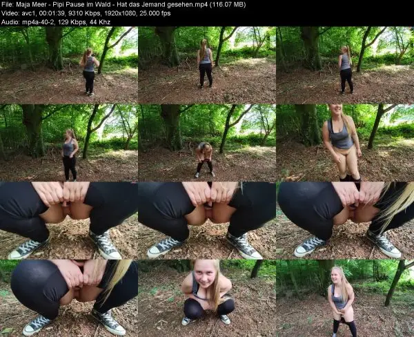 Maja Meer – Pipi Pause im Wald – Hat das Jemand gesehen