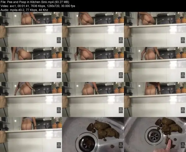 Pee and Poop in Kitchen Sink