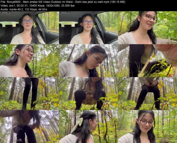 Ronja – Mein erstes NS Video Outdoor im Wald – Geht das jetzt zu weit