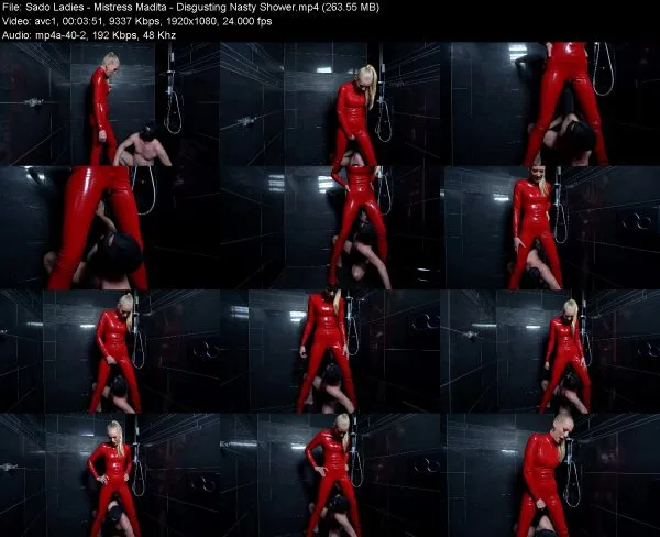 Sado Ladies – Mistress Madita – Disgusting Nasty Shower