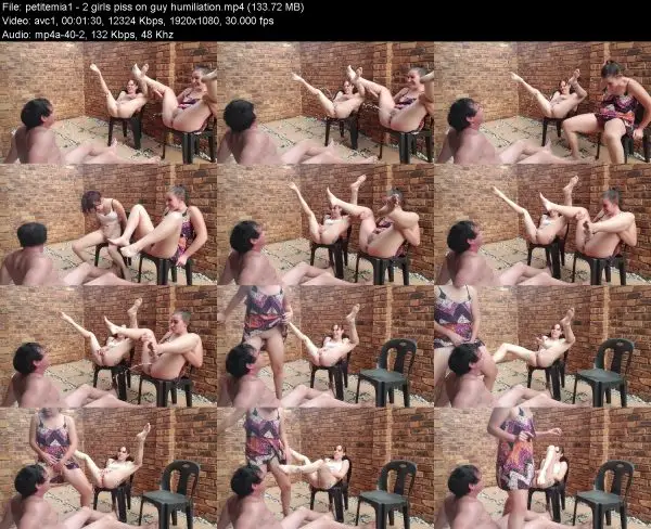 petitemia1 – 2 girls piss on guy humiliation
