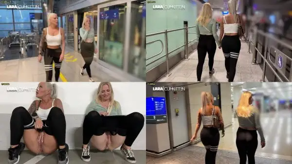 PUBLIC PISS im Airport – Wir mussen beide SOO NoTIG