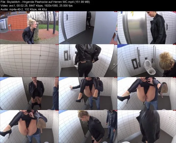 Skylabitch – Hngende Pisshocke auf Herren WC