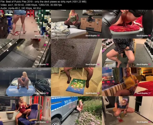 Best of Public Piss 2019 – only the devil pisses so dirty