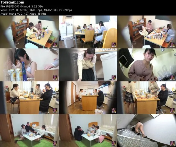 PGFD-095 女子大生酩酊乱痴気集団ゲロ 2