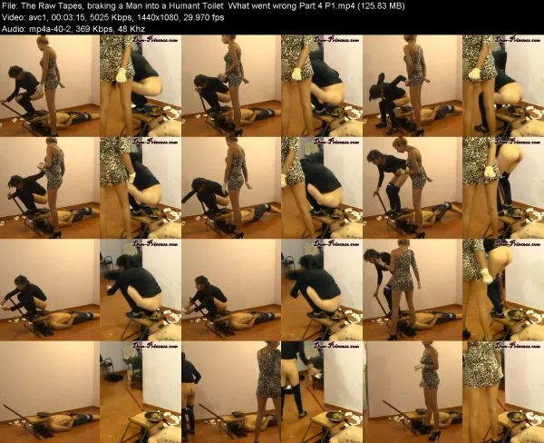 The Raw Tapes, braking a Man into a Humant Toilet  What went wrong Part …