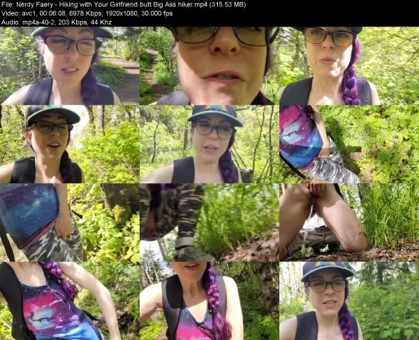 Nerdy Faery – Hiking with Your Girlfriend butt Big Ass hiker