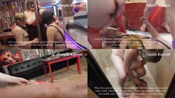 Preparing slaves for scat party