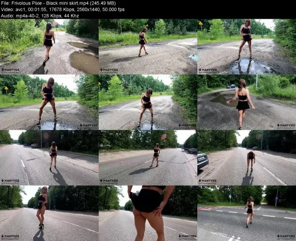 Frivolous Pixie – Black mini skirt