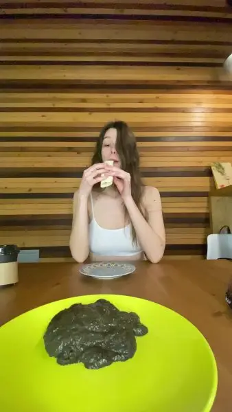 Have lunch with me eat my shit slave
