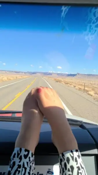 Peeing On Side Of Road During Roadtrip