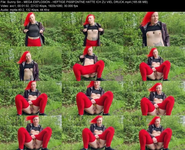 Sunny Sin – MEGA EXPLOSION – HEFTIGE PISSFONTNE HATTE ICH ZU VIEL DRUCK