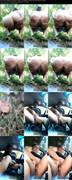VOODOOVIXEN KandiLane’s Outside   Car Bathroom Breaks (3scenes)