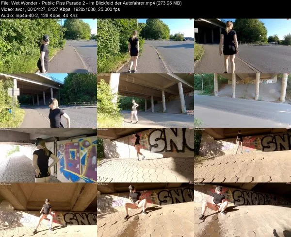 Wet Wonder – Public Piss Parade 2 – Im Blickfeld der Autofahrer
