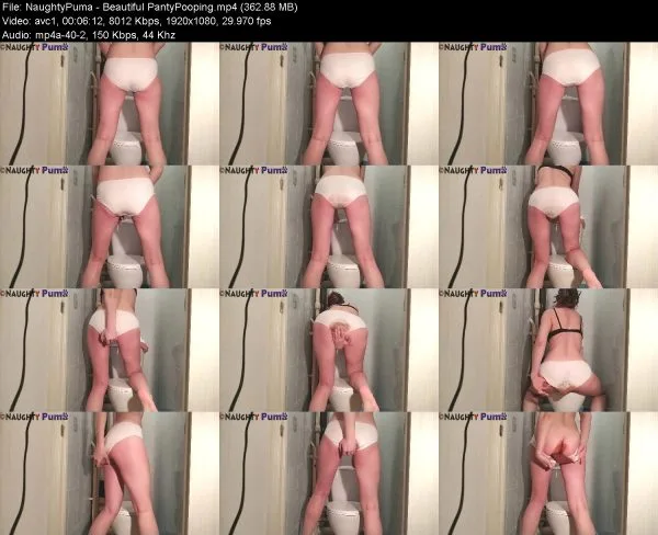 NaughtyPuma – Beautiful PantyPooping