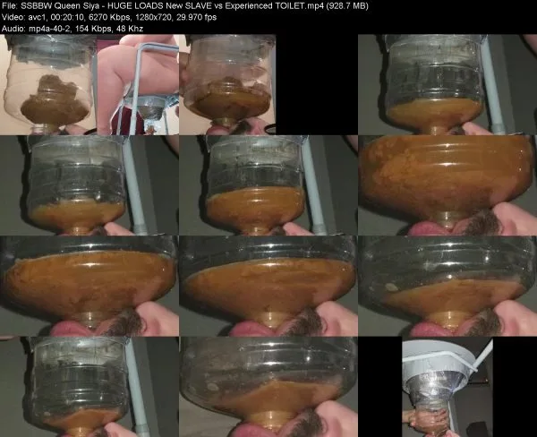 SSBBW Queen Siya – HUGE LOADS New SLAVE vs Experienced TOILET