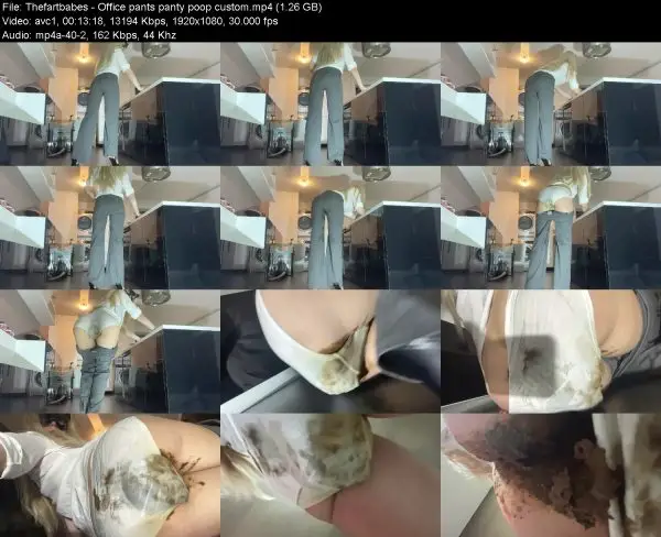 Thefartbabes – Office pants panty poop custom