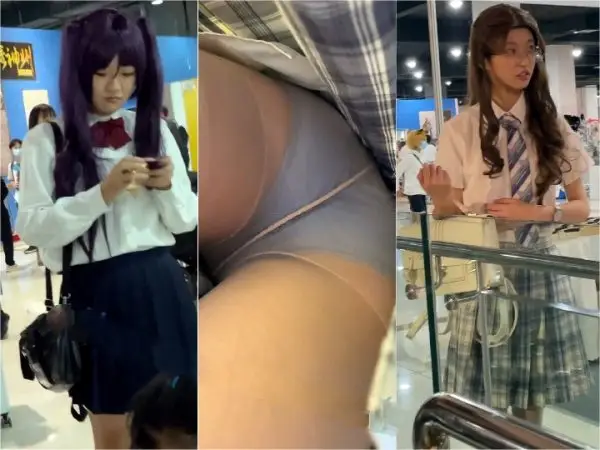 【KFC】⭐⭐⭐最高の中華風美人女子校生がお買い物。ロリータスカートの肉粉中【とある部屋のオリジナル版】