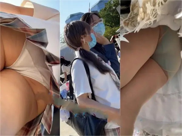 【KFC】⭐⭐⭐最高の中華風美人女子校生がお買い物。ロリータスカートの肉粉中【とある部屋のオリジナル版】
