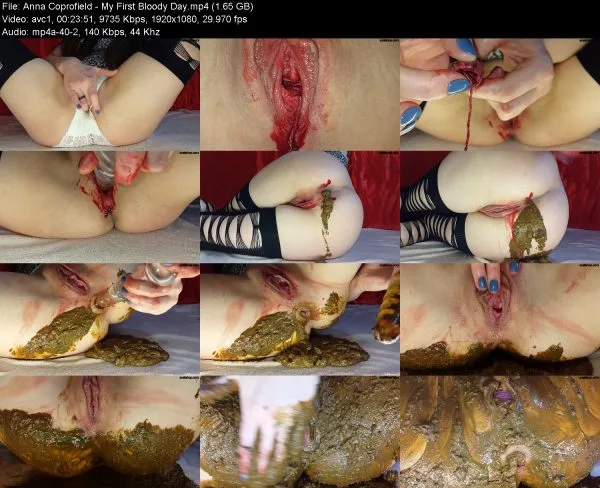 Anna Coprofield – My First Bloody Day