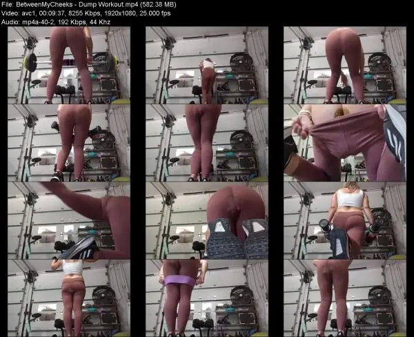 BetweenMyCheeks – Dump Workout women scat videos