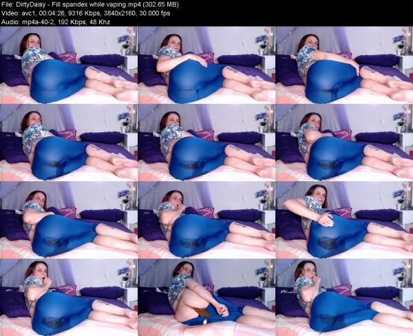 DirtyDaisy – Fill spandex while vaping