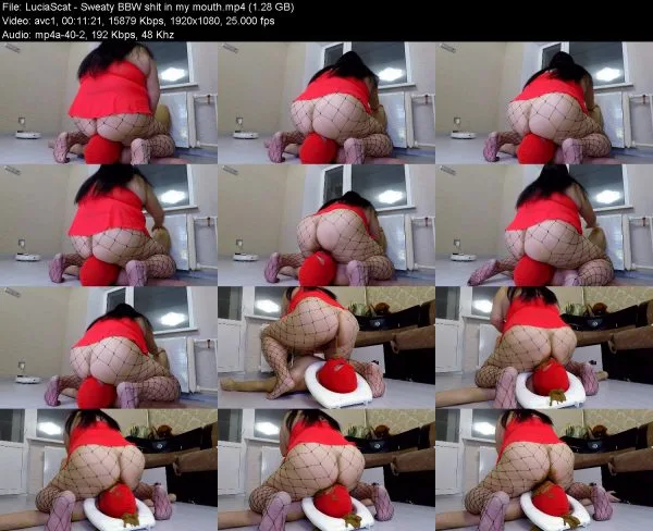 LuciaScat – Sweaty BBW shit in my mouth