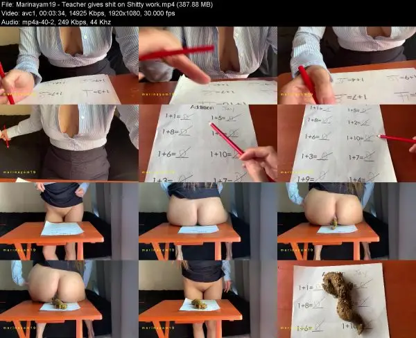 Marinayam19 – Teacher gives shit on Shitty work