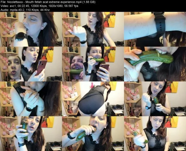 Nicolettaxxx – Mouth fetish scat extreme experience