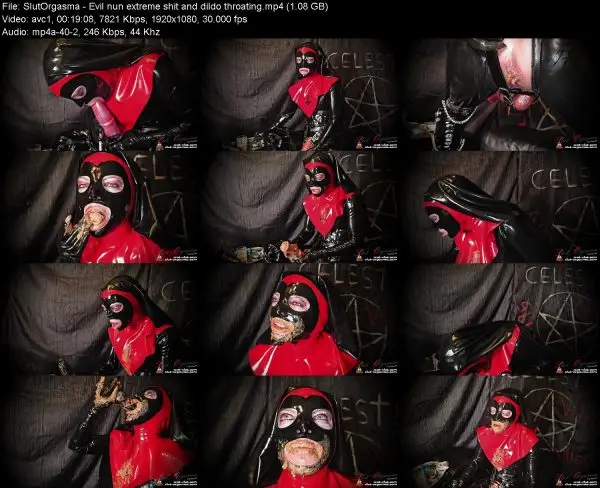 SlutOrgasma – Evil nun extreme shit and dildo throating