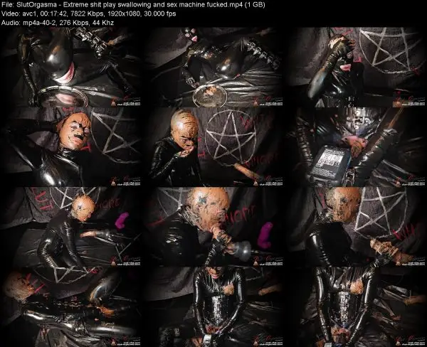 SlutOrgasma – Extreme shit play swallowing and sex machine fucked
