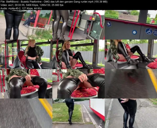 SteffiBlond – Bussitz Pissfontne – OMG das luft den ganzen Gang runter