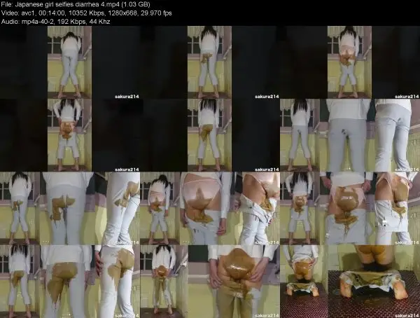 Japanese girl selfies diarrhea 4