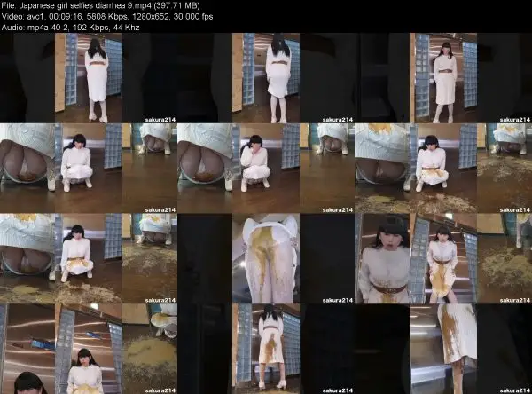 Japanese girl selfies diarrhea 9