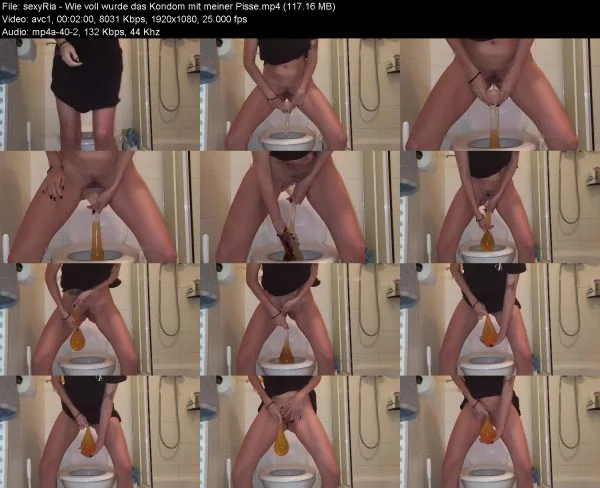 sexyRia – Wie voll wurde das Kondom mit meiner Pisse