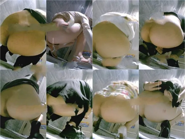 Shooting big butts from behind in the women’s restroom in a tourist area…
