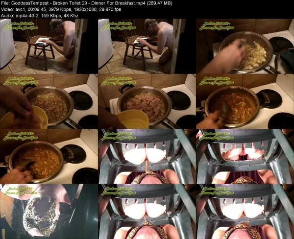 GoddessTempest – Broken Toilet 29 – Dinner For Breakfast