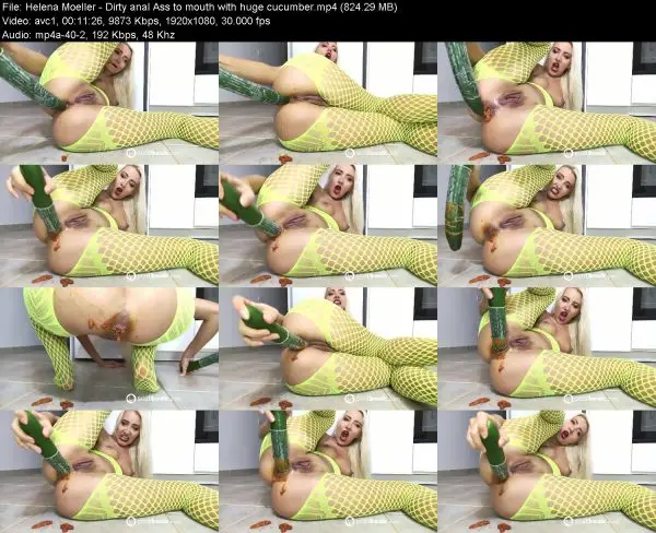 Helena Moeller – Dirty anal Ass to mouth with huge cucumber