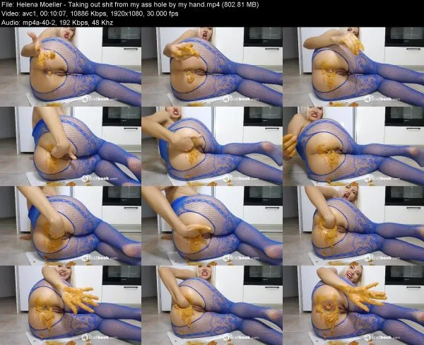 Helena Moeller – Taking out shit from my ass hole by my hand