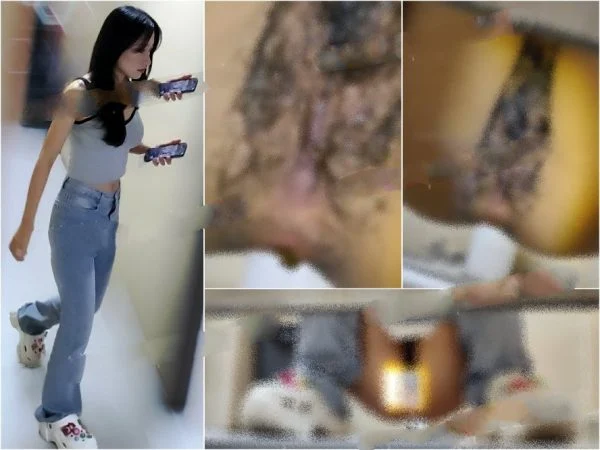 【俳優トイレ撮影】オフィスビルの女子トイレで寸劇の女優たちをしゃがませて撮影 1
