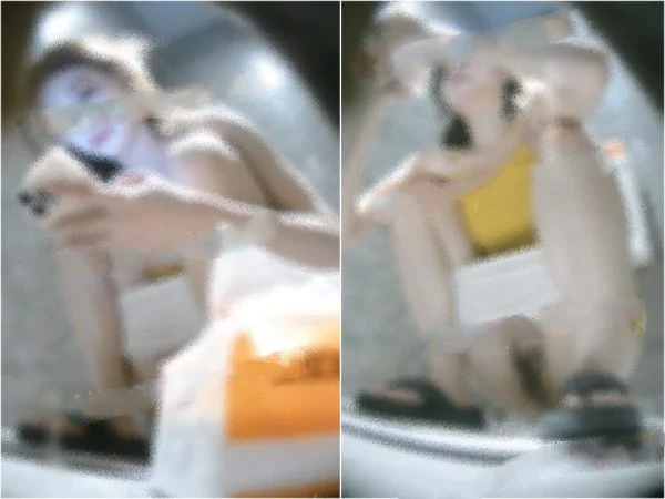 【俳優トイレ撮影】オフィスビルの女子トイレで寸劇の女優たちをしゃがませて撮影 1
