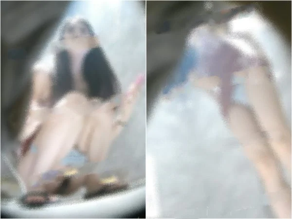 【俳優トイレ撮影】オフィスビルの女子トイレで寸劇の女優たちをしゃがませて撮影 1